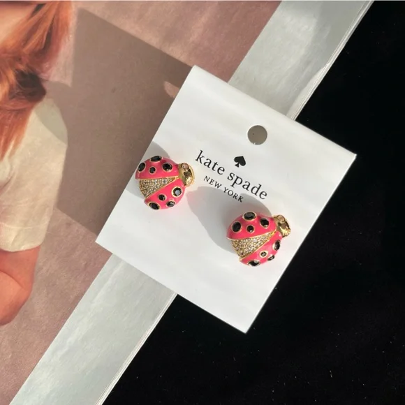 🎁Kate Spade Ladybug Studs NWT🎁 - Xmas
 Sale is on! - Picture 2 of 4
